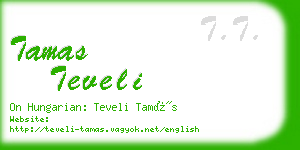 tamas teveli business card